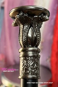 Gậy Quý Tộc Rắn 4 Mặt Màu Crom