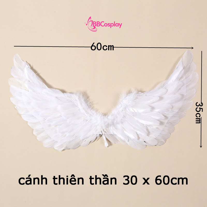 Cánh Thiên Thần Lông Ngỗng Cho Bé Size 30 X 60Cm