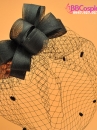 Nón Cocktail Cổ Điển Nơ Lưới- Màu Đen