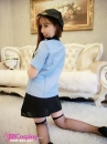 Đồ Nữ Cảnh Sát Sexy Áo Xanh Váy Đen