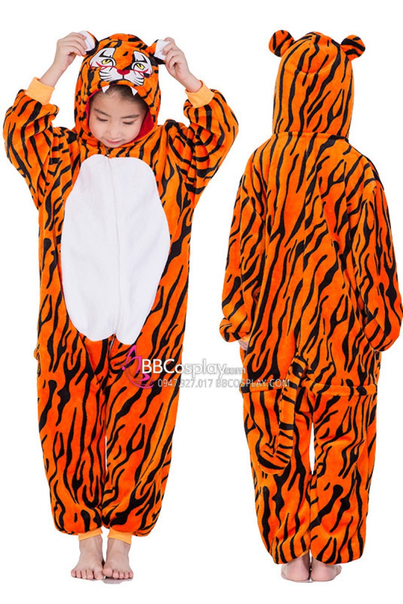 Đồ Con Cọp Màu Cam Trẻ Em 110