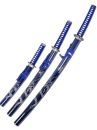 Bộ 3 Kiếm Nhật Samurai Xanh Khắc Vân Rồng