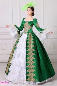 Đầm Quý Tộc Âu Mỹ 15TH Green Tea