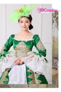 Đầm Quý Tộc Âu Mỹ 15TH Green Tea