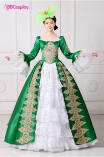 Đầm Quý Tộc Âu Mỹ 15TH Green Tea