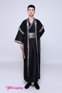 Đồ Cổ Trang Vương Gia Đen Viền Xám