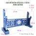 Giá Để Kiếm Để Bàn Đế To Cắt CNC 1 Tầng Hình Rồng Mạ Vàng Loại Cao Cấp