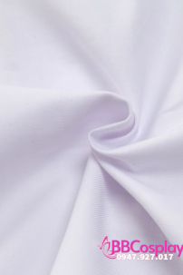 Trang Phục Seifuku Nữ Sinh Nhật Áo Trắng 2 Sọc - Váy Xanh Đen Cơ Bản