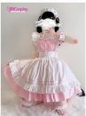 Đồ Nàng Hầu Maid Màu Hồng Viền Hồng