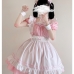 Đồ Nàng Hầu Maid Màu Hồng Viền Hồng
