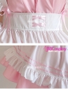 Đồ Nàng Hầu Maid Màu Hồng Viền Hồng