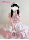 Đồ Nàng Hầu Maid Màu Hồng Viền Hồng
