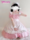 Đồ Nàng Hầu Maid Màu Hồng Viền Hồng