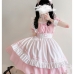 Đồ Nàng Hầu Maid Màu Hồng Viền Hồng
