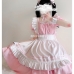 Đồ Nàng Hầu Maid Màu Hồng Viền Hồng
