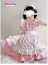 Đồ Nàng Hầu Maid Màu Hồng Viền Hồng