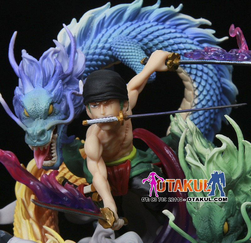 Mô Hình One Piece Roronoa Zoro Tam Long Cưỡi Rồng