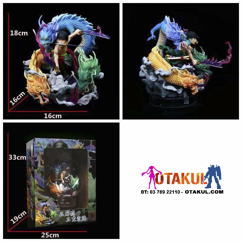 Mô Hình One Piece Roronoa Zoro Tam Long Cưỡi Rồng