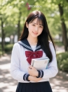 Đồ Seifuku Nữ Sinh Nhật Cơ Bản - Áo Trắng 2 Sọc Váy Xanh Đen Tay Dài