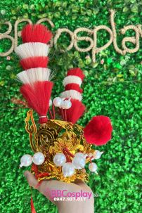 Chân Đế Chim Trĩ 5 Tầng - Trắng Đỏ