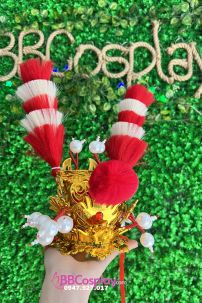 Chân Đế Chim Trĩ 5 Tầng - Trắng Đỏ