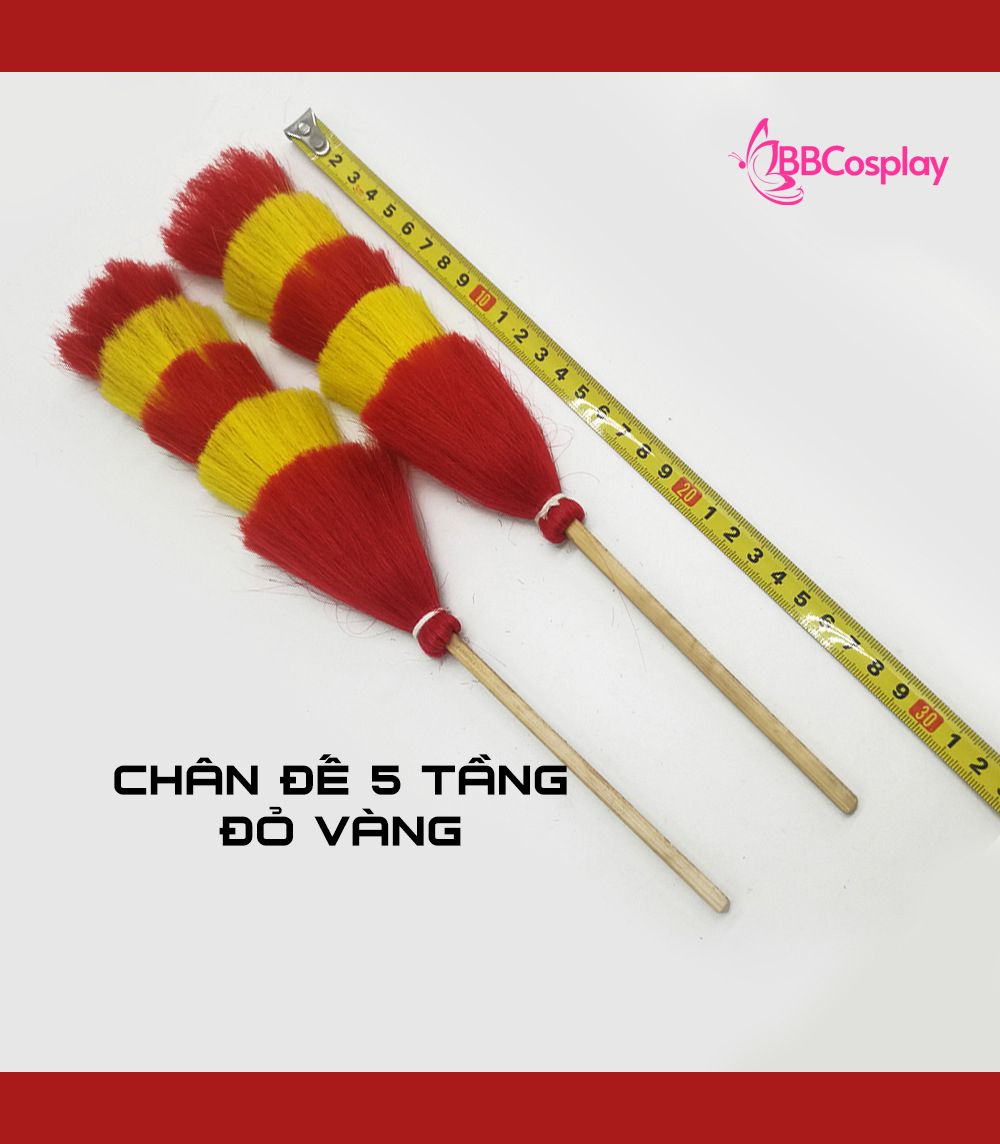 Chân Đế Chim Trĩ 5 Tầng - Trắng Đỏ