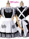 Đồ Nàng Hầu Maid Đen Trắng Viền Caro Đen