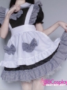Đồ Nàng Hầu Maid Đen Trắng Viền Caro Đen