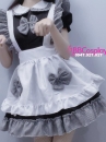 Đồ Nàng Hầu Maid Đen Trắng Viền Caro Đen