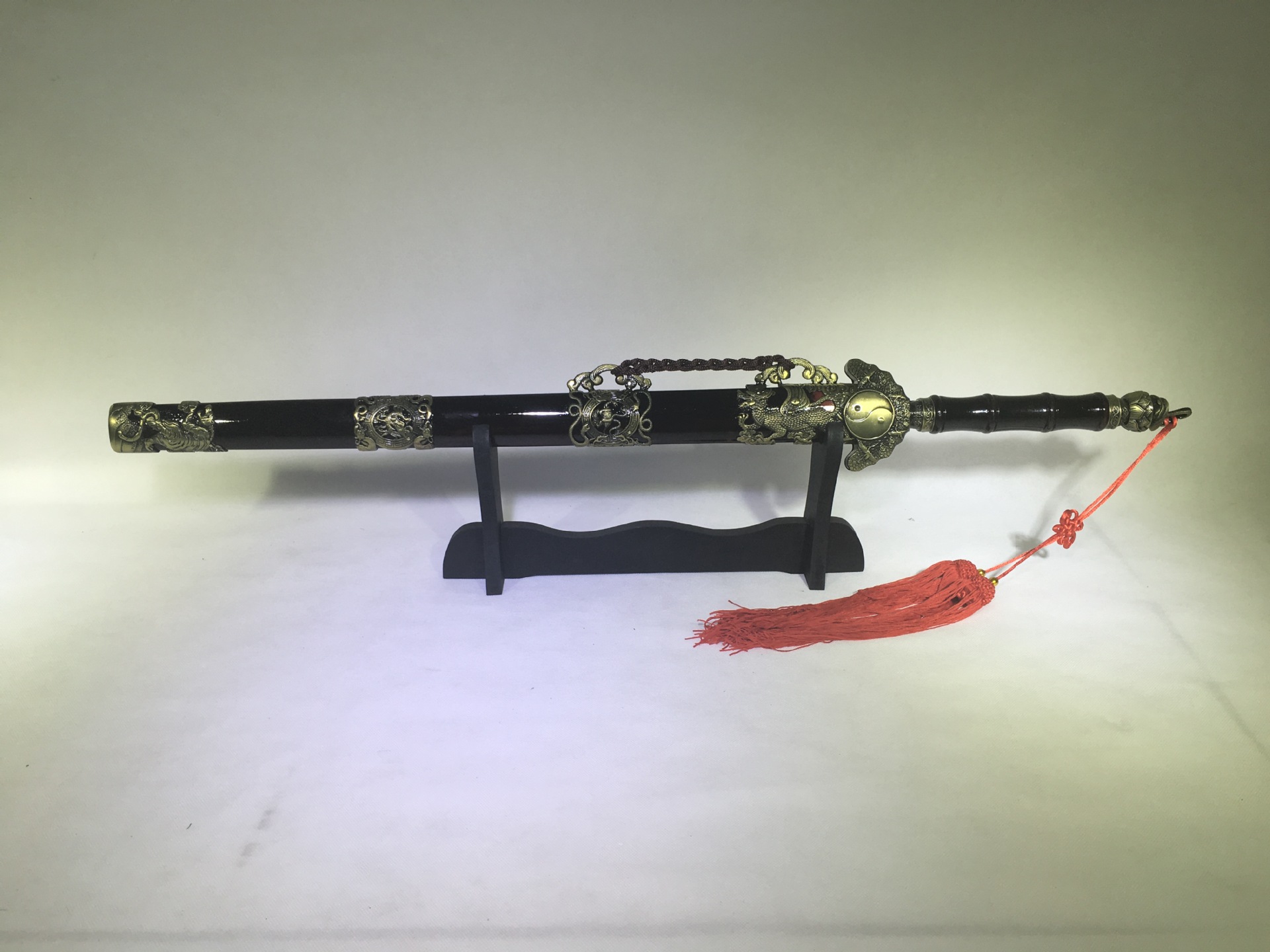 Thái Cực Âm Dương Tứ Linh Đoản Kiếm Hán Kiếm Cổ Trang Kiếm Phong Thủy Kiếm Trấn Trạch