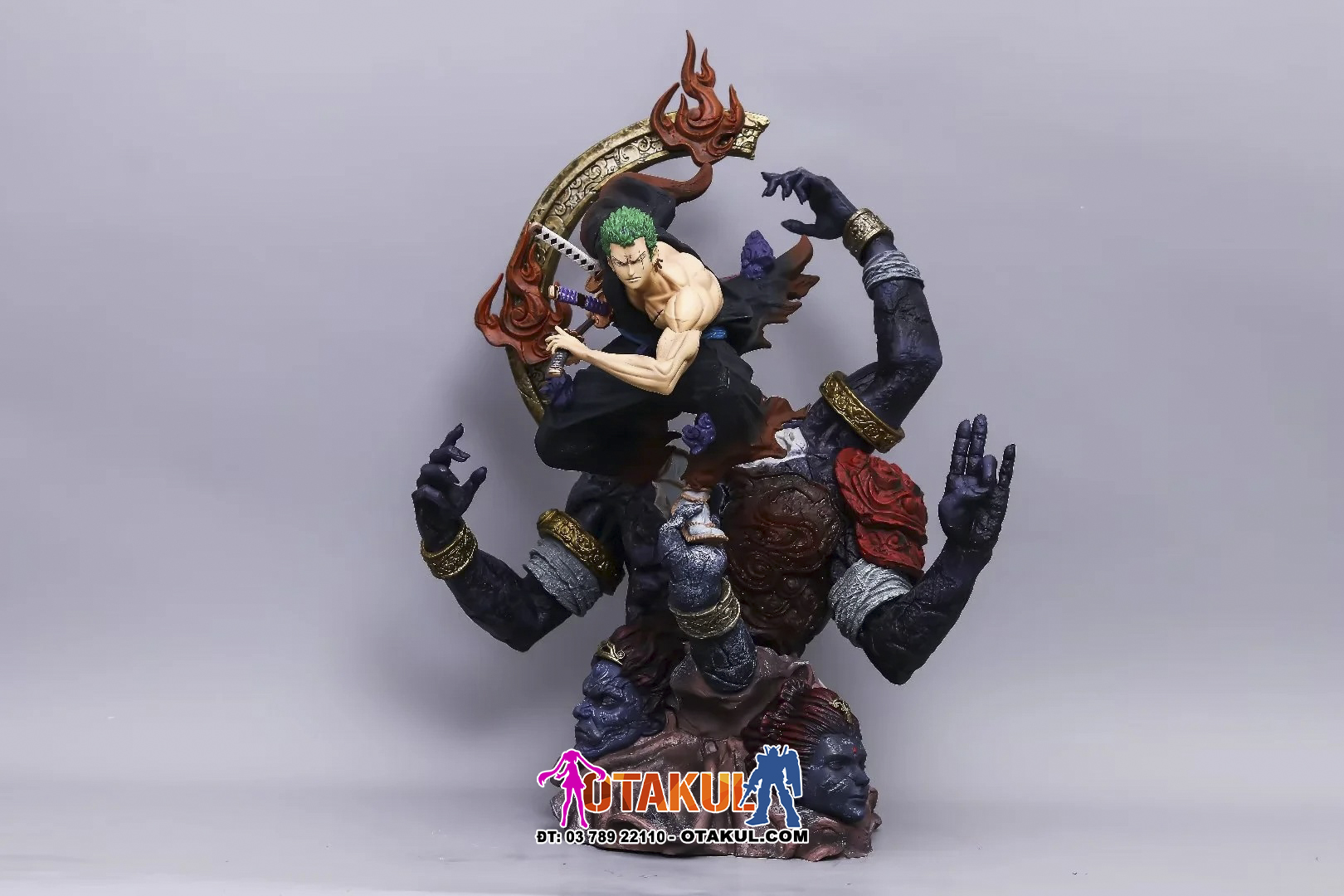 Mô Hình Figure Zoro Quỷ Thần Asura Có Led