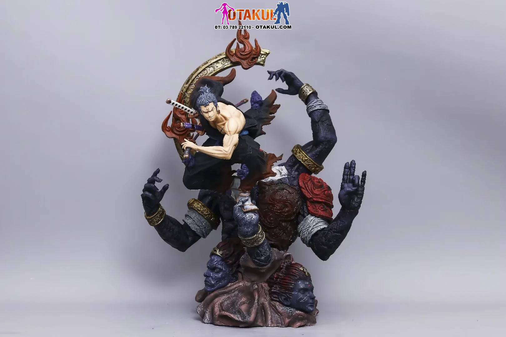 Mô Hình Figure Zoro Quỷ Thần Asura Có Led