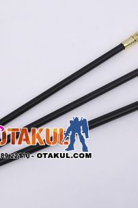 Gậy Quý Tộc Đầu Tròn Vàng Trắng Khắc Hoa Văn Đơn Giản