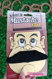 Râu Mép Giả Loại Dày Đen Thẳng