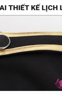 Vest Hoàng Gia Hậu Kì Trung Đại Phục Hưng Đỏ Viền Vàng