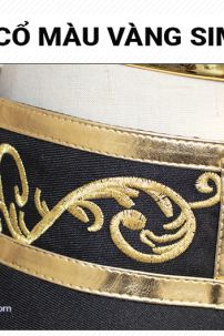 Vest Hoàng Gia Hậu Kì Trung Đại Phục Hưng Đỏ Viền Vàng