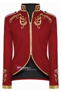 Vest Hoàng Gia Hậu Kì Trung Đại Phục Hưng Đỏ Viền Vàng