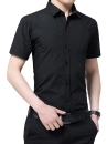 Áo Sơ Mi Nam Cơ Bản Tay Ngắn - Màu Đen