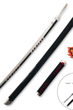 Kiếm Gỗ Nhật Luân Kiếm Kamado Tanjirou Thế Hệ 3 Làng Thợ Rèn Lưỡi Trắng Đen - Kimetsu No Yaiba