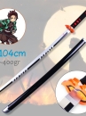 Kiếm Gỗ Nhật Luân Kiếm Kamado Tanjirou Thế Hệ 3 Làng Thợ Rèn Lưỡi Trắng Đen - Kimetsu No Yaiba