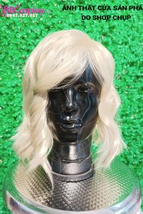 Tóc Giả Ngắn Vang Kim Ngắn Xoăn Nhẹ