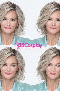 Tóc Giả Ngắn Vang Kim Ngắn Xoăn Nhẹ