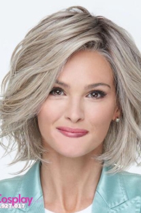 Tóc Giả Ngắn Vang Kim Ngắn Xoăn Nhẹ