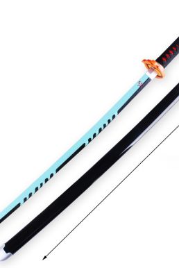 Kiếm Gỗ Nhật Luân Kiếm Kamado Tanjirou Thế Hệ 3 Làng Thợ Rèn Lưỡi Xanh - Kimetsu No Yaiba