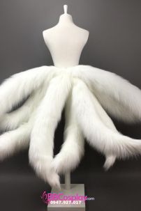 Set 9 Đuôi Hồ Ly - Hồ Ly Chín Đuôi Trắng Dài 100Cm