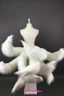 Set 9 Đuôi Hồ Ly - Hồ Ly Chín Đuôi Trắng Dài 100Cm