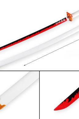 Kiếm Gỗ Luân Kiếm Viêm Trụ Rengoku - Kimetsu No Yaiba