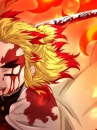 Kiếm Gỗ Luân Kiếm Viêm Trụ Rengoku - Kimetsu No Yaiba