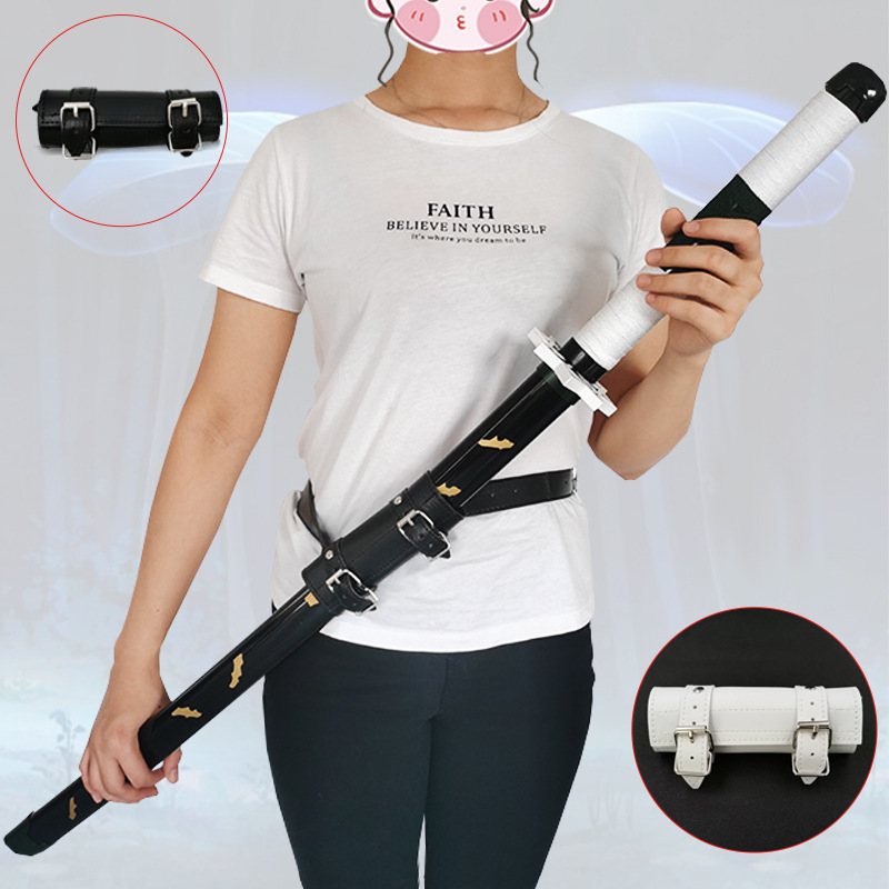 Thắt Lưng Đeo Kiếm - Đai Da Đeo Kiếm - Thắt Lưng Gắn Bao Kiếm Loại 2 Kiếm Cao Cấp Màu Đen