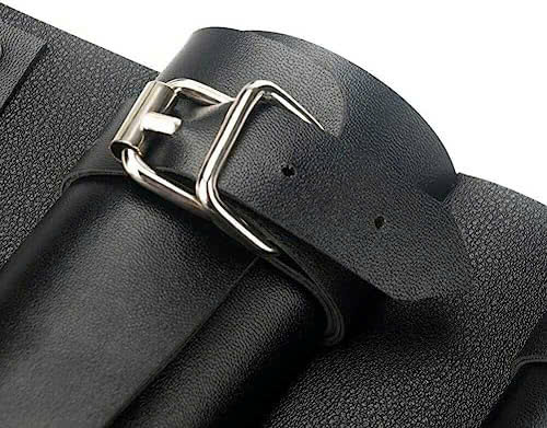 Thắt Lưng Đeo Kiếm - Đai Da Đeo Kiếm - Thắt Lưng Gắn Bao Kiếm Loại 3 Kiếm Cao Cấp Màu Đen